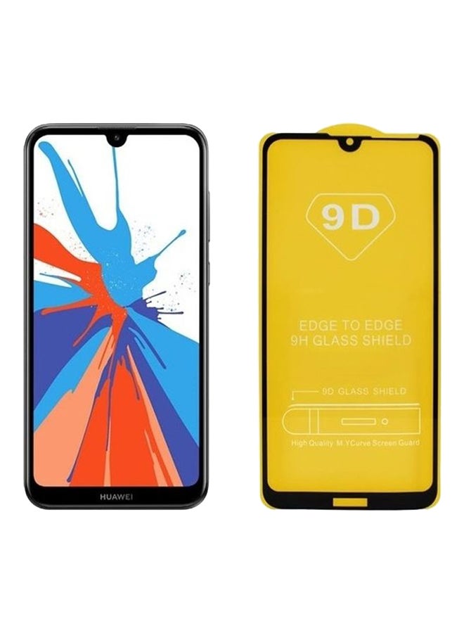 Glass 9D Tempered Glass For Huawei Y7 2019/ Y7 Prime 20 Black/Clear - Image 1