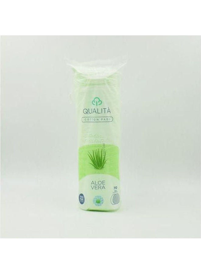 QUALITA - 70 Pieces  Make Up Cotton With Aloe Vera - Image 1