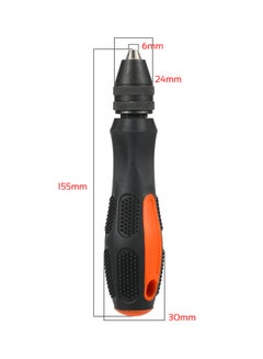 Rotating Self-Tightening Hand Twist Drill Bit Black/Orange - v1612446206/N43645181A_4