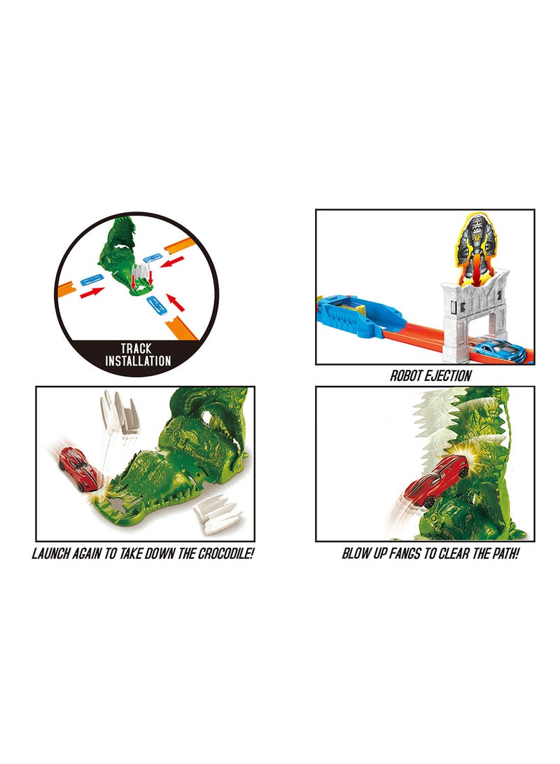 KUTCH WHEELS - Car Race Track Set - Robot Wars Crocodile Multicolour - Image 1