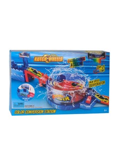 Racing Car Track Set With Magic Color Conversion Station Multicolour