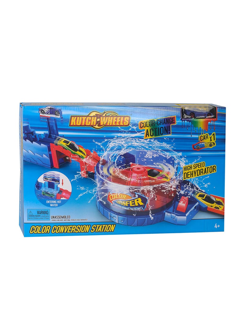 KUTCH WHEELS - Racing Car Track Set With Magic Color Conversion Station Multicolour - Image 1
