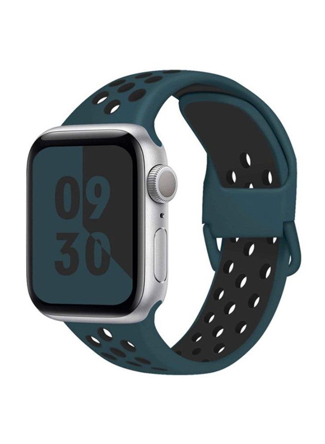 D'VOGUE - Replacement Band For Apple Watch 38/40mm Blue/Black - Image 1