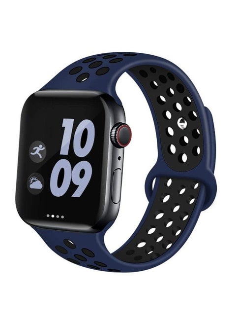 Replacement Band For Apple Watch 42/44mm Navy Blue/Black