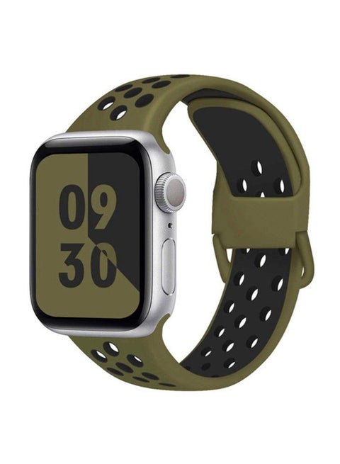 Replacement Band For Apple Watch 42/44mm Green/Black