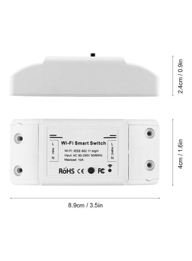 Wi-Fi DIY Remote Switch Timer White 9.30x2.70x4.20cm - Image 3