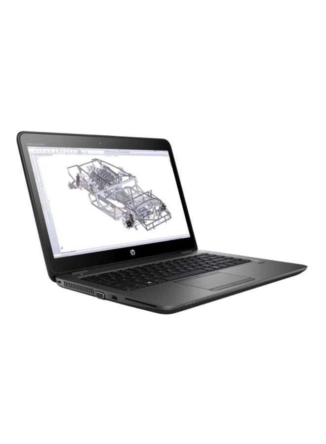 HP ZBook 14u G4 Laptop With 14-Inch Display, Core i7 Processor/16GB RAM/256GB SSD/2GB AMD FirePro W4190M Graphic Card Black  - Image 3