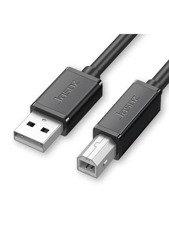 ماركة غير محددة كابل طابعة بمنفذ USB A وB بطول 1.5 متر أسود 