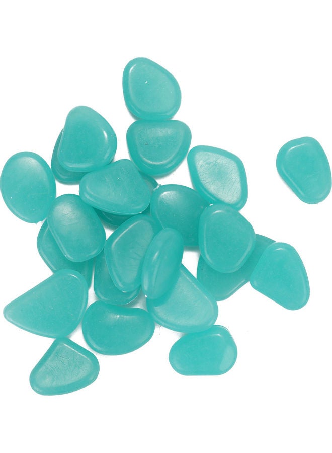 500- Piece Glow in the Dark Garden Pebbles Light blue 20.00x11.00x11.50cm - Image 2