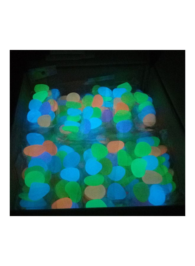 500- Piece Glow in the Dark Garden Pebbles Light blue 20.00x11.00x11.50cm - Image 4