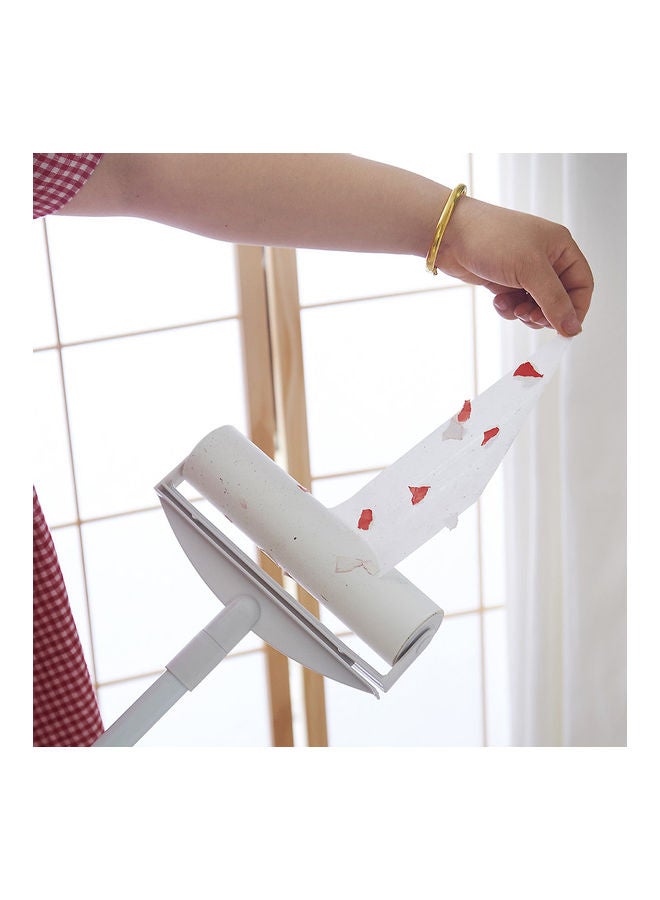 Sticky Mop with Extendable Handle Sticky Paper Roller White 69.00x7.00x13.00cm - Image 4