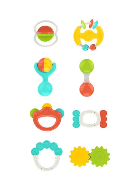 طقم ألعاب خشخيشة وعضاضة للأسنان من 8 قطع 41.4x26.2x5.5سم