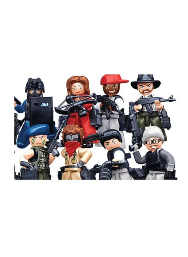 Sluban 12-Piece Police Mini Figure Set M38-B0586 - Image 2