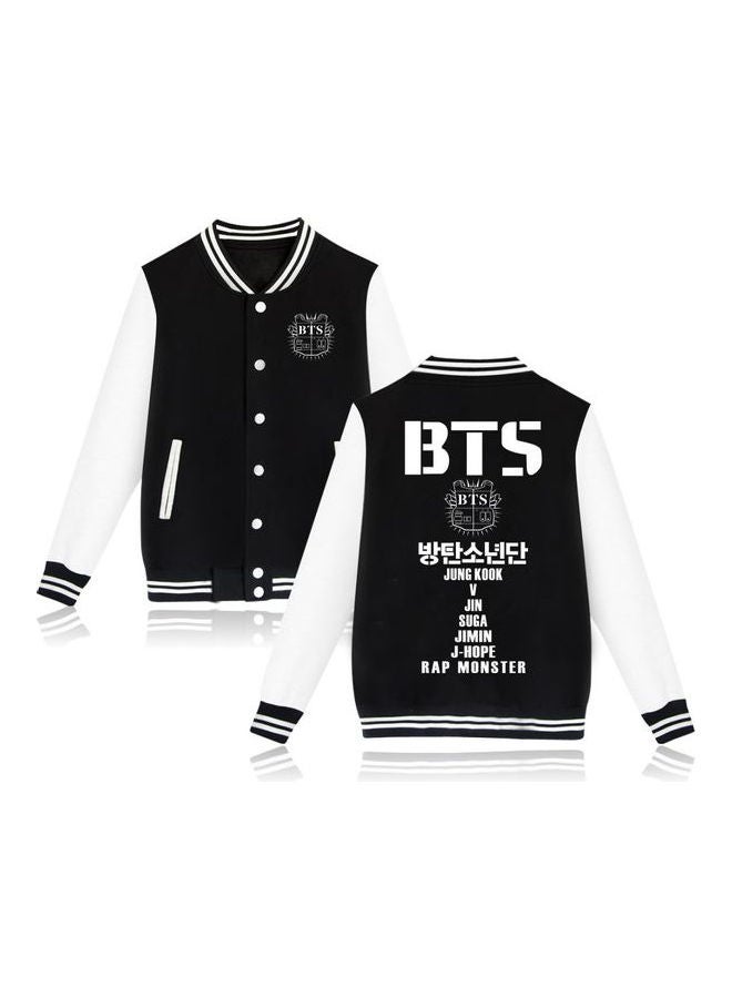 JOLLY Stranger Things Printed Baseball Jacket Black  - Image 1