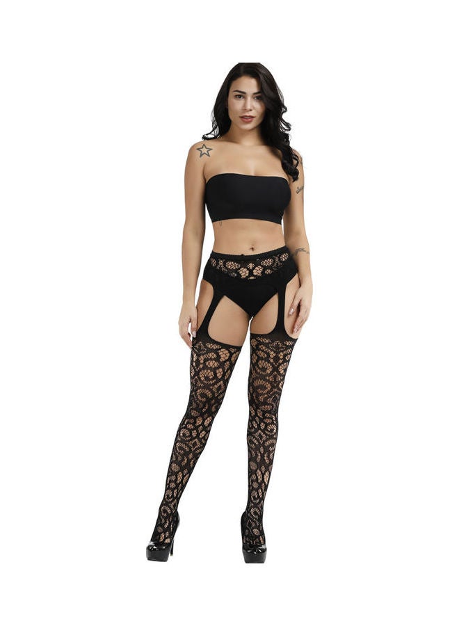 Hollow Out Lace Net Tights Black - v1612451171/N44126686V_2