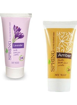 Spring Lavender Deodorant Cream + Spring Amber Deodorant Cream 40grams - v1612452496/N44185978A_1