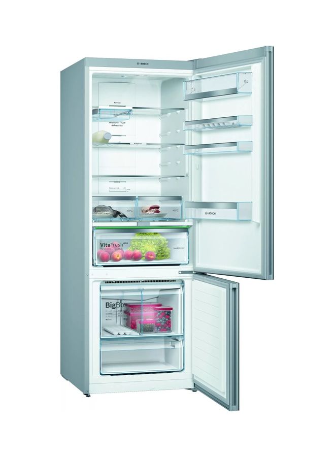 BOSCH Serie 6 Refrigerator with freezer at bottom, glass door 325 W KGN56LB3E8 Black - Image 2