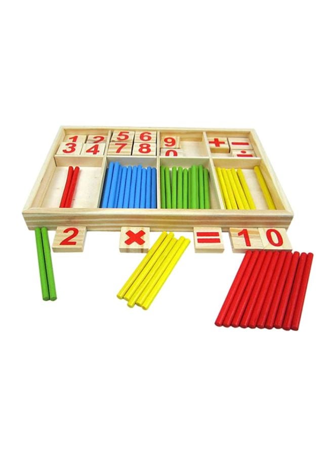 بيوينتي طقم لغز أرقام تعليمي من الخشب 23.5x16x3سم - Image 2