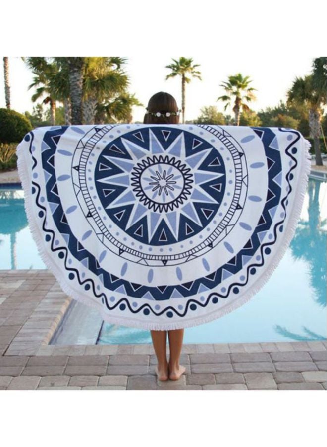 Beauenty Printed Beach Towel Purple/White 160x160cm  - Image 2
