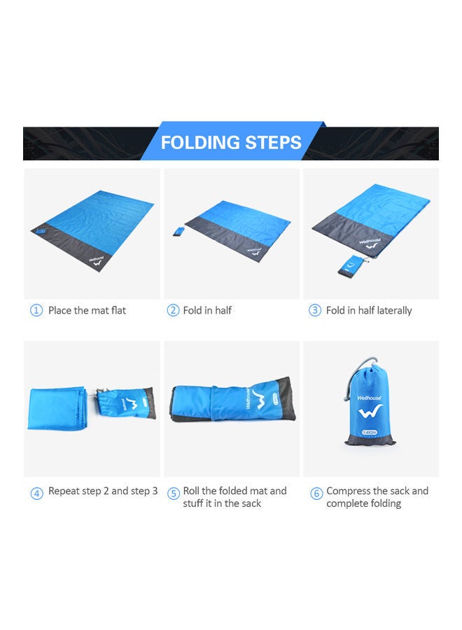Generic Waterproof Beach Blanket Outdoor Portable Picnic Mat 16*7*7cm  - Image 3