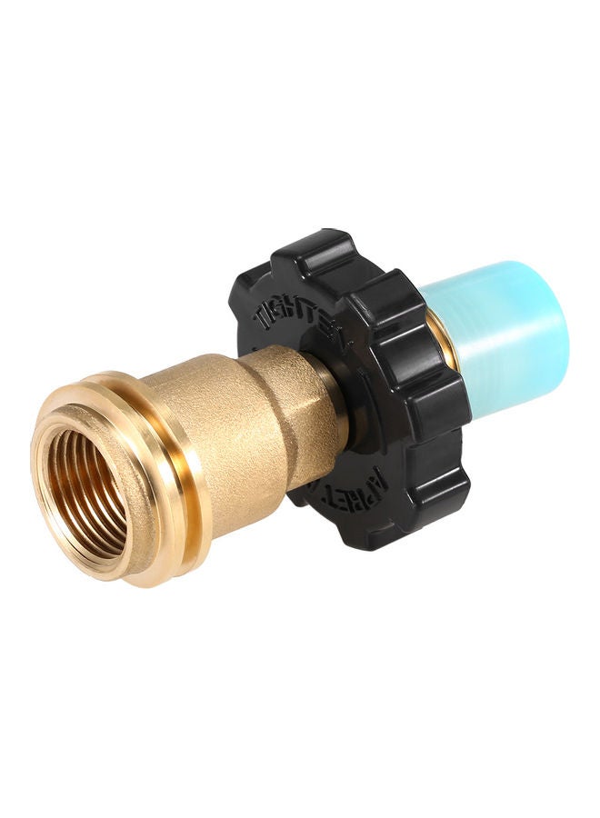 Propane Tank Adapter Solid Brass Regulator Valve Converter 9*5*5cm