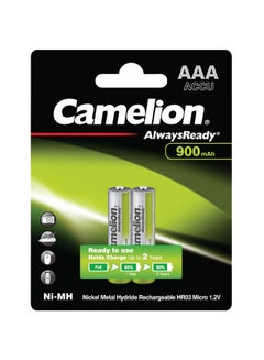 Camelion 2-Piece Always Ready NH-AAA900ARBP2 Batteries Set Multicolour 