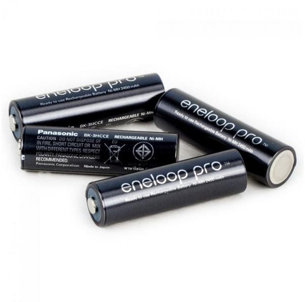 Panasonic - 2500.0 mAh Eneloop Pro AA High Capacity Ni-MH Rechargeable Batteries Black - Image 1