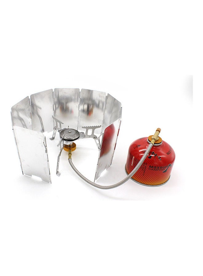 9 Plate Fold Camping Cooker Stove Wind Shield Screen 16.3*2.8*10cm - Image 3