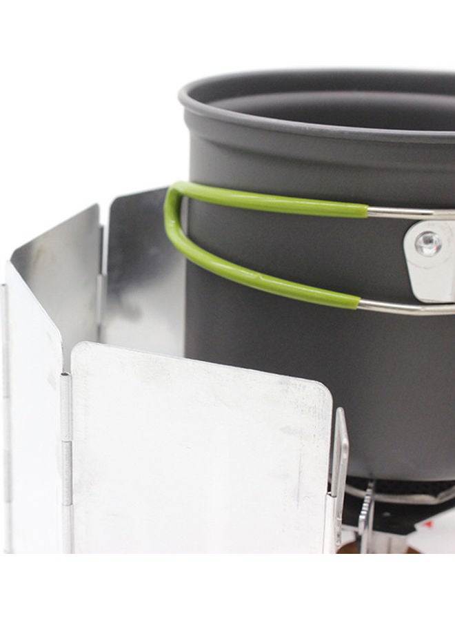 9 Plate Fold Camping Cooker Stove Wind Shield Screen 16.3*2.8*10cm - Image 4