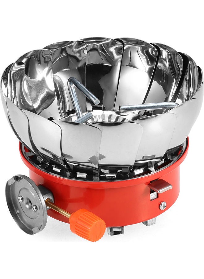 موقد غاز بإشعال بيزو مضاد للرياح وقابل للطي للاستخدام في الأماكن الخارجية متعدد الألوان 14.5 x 12 x 14.5سم - Image 2