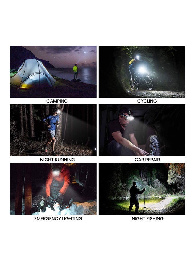 8 LED Headlight COB Long Shot Head Mounted Flashlight 12.5*9*9.5cm - Image 3