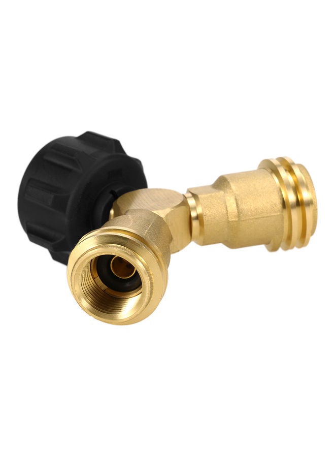 Propane Tank Y-Splitter Adapter Two Way LPG Adapter 11*6*9cm