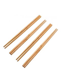 Premify 10 Pair Of Bamboo Chopsticks Brown 24cm  - Image 3