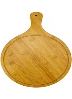 Premify Wooden Pizza Serving Plate Brown 11.4inch  - Image 1