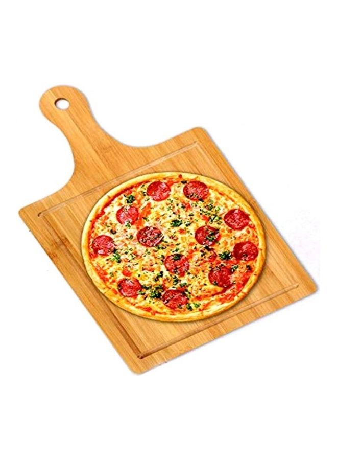 بريميفي طبق تقديم بيتزا خشبي مصنوع يدويا بني 6.3x15.8بوصة - Image 2