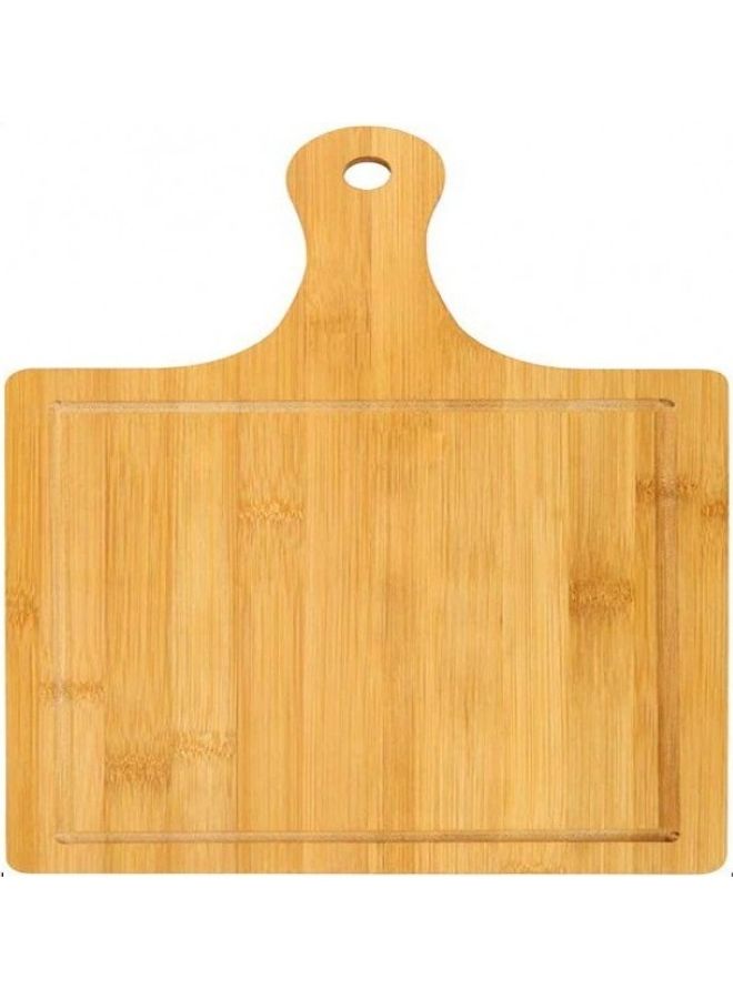 بريميفي طبق تقديم بيتزا خشبي مصنوع يدويا بني 6.3x15.8بوصة - Image 1