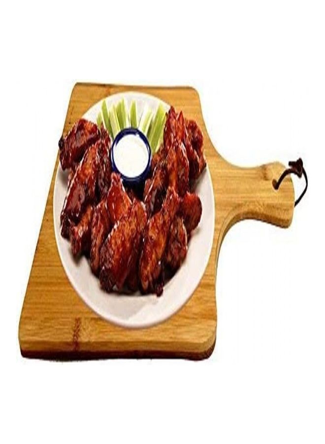 بريميفي طبق تقديم بيتزا خشبي مصنوع يدويا بني 6.3x15.8بوصة - Image 3