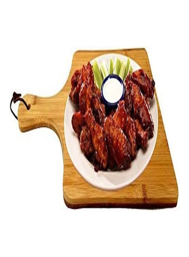 بريميفي طبق تقديم البيتزا من الخشب بني 9.5x14.2بوصة - Image 3