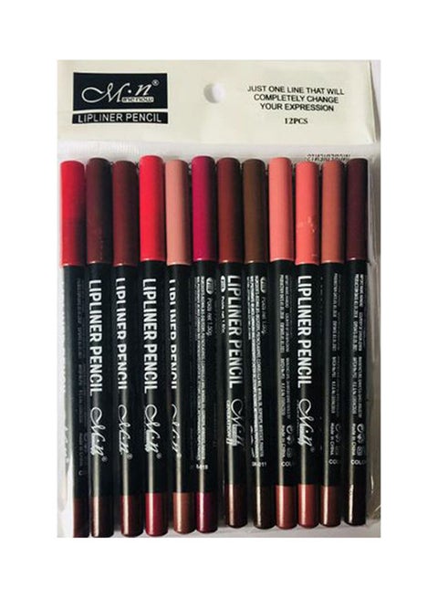 Lip Liners 12 Colors Multicolour