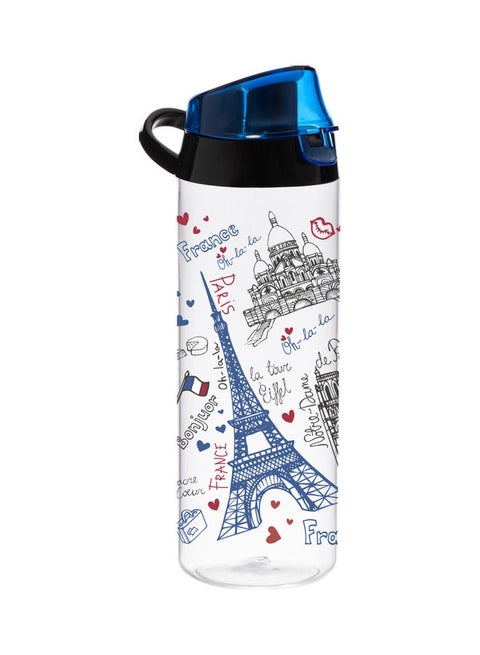 Paris Printed Bottle Blue