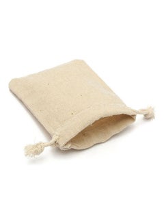 Generic Pack Of 50 Linen Drawstring Closure Transit Sacks Beige  - Image 5