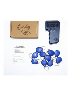 Generic 11-Piece 3-In-1 Handheld RFID ID Card Copier Writer Duplicator And Key Card Set Blue  - Image 5
