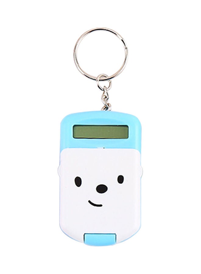 Generic - 8-Digit Calculator With Keychain White/Blue - Image 1