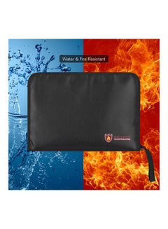 Generic Fireproof Expanding File Folder Bag Black  - Image 2