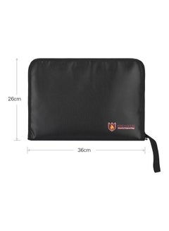 Generic Fireproof Expanding File Folder Bag Black  - Image 3