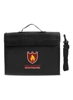 Generic Fireproof Money Document Bag Black  - Image 1