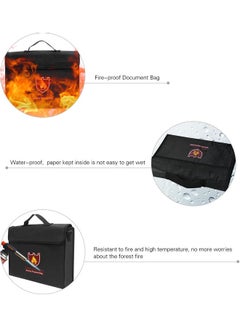 Generic Fireproof Money Document Bag Black  - Image 3