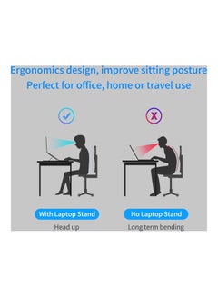 Generic Foldable 6-Angle Adjustable Laptop Stand Pink  - Image 3