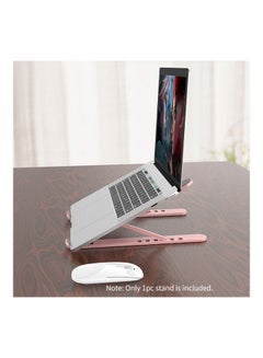 Generic Foldable 6-Angle Adjustable Laptop Stand Pink  - Image 2