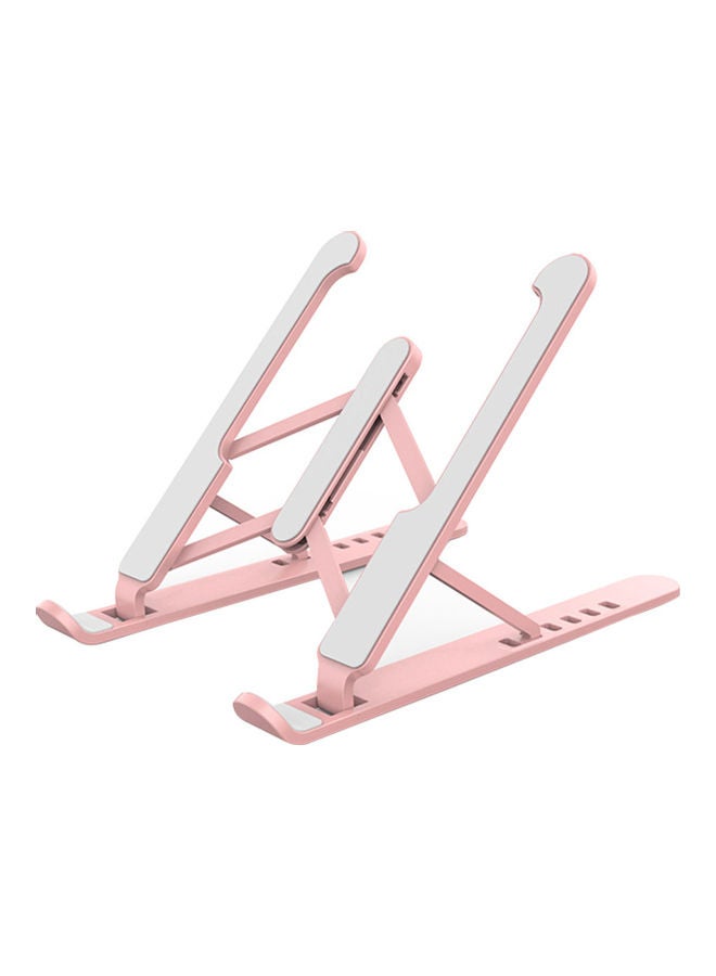 Generic - Foldable 6-Angle Adjustable Laptop Stand Pink - Image 1